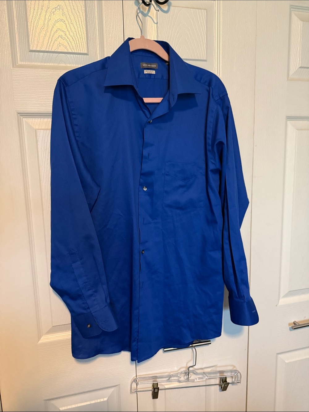 Van Heusen Men’s Long-Sleeve Dress Shirt - Blue